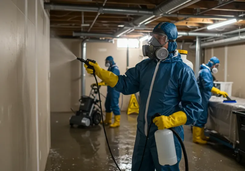 Basement Sanitization and Antimicrobial Treatment process in Lakeland, FL